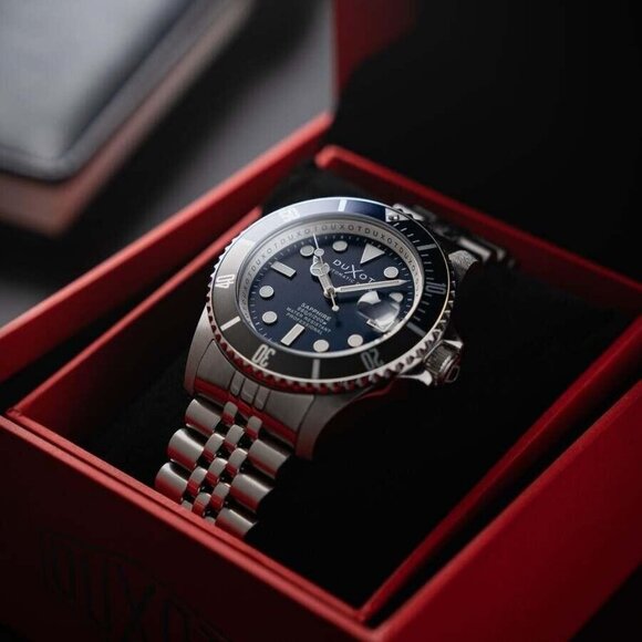 NWT Authentic Duxot Atlantica Diver Automatic Blue Dial Men's Watch - Picture 3 of 4